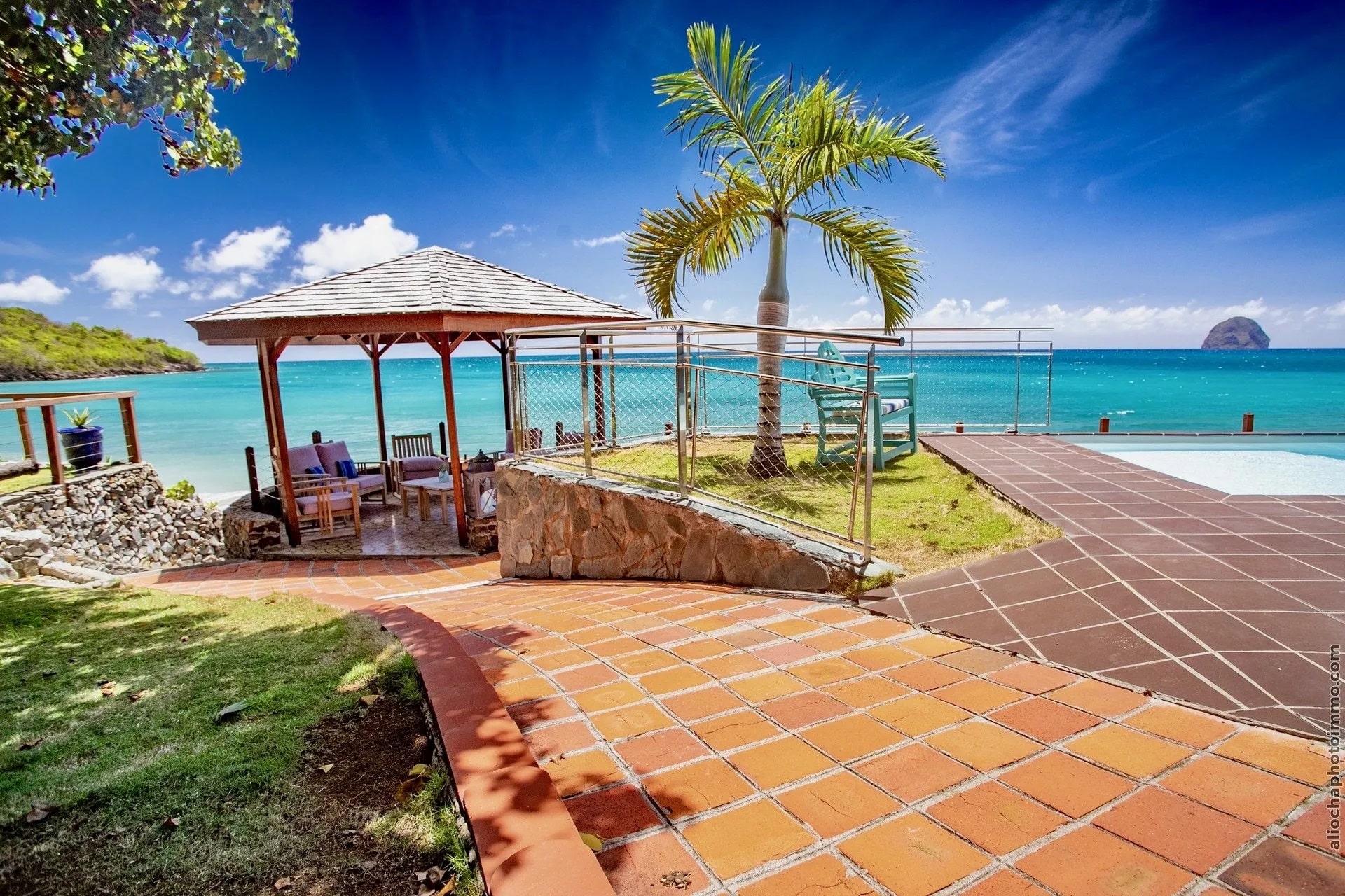 Location Villa de luxe , vue sur mer, La Sirène du Diamant Martinique