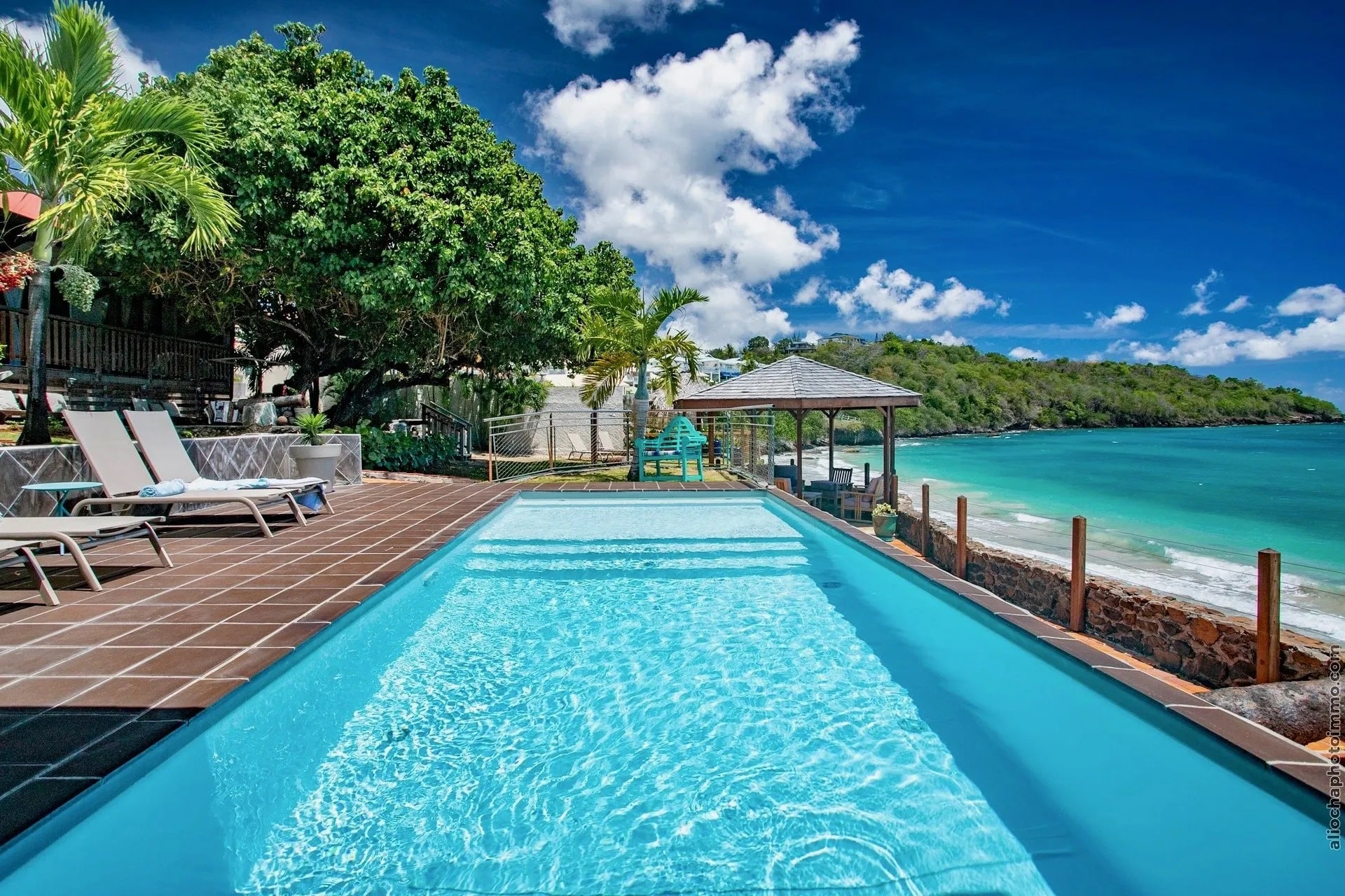 Location Villa luxe et de charme-La Sirène du Diamant, vue sur mer, Martinique