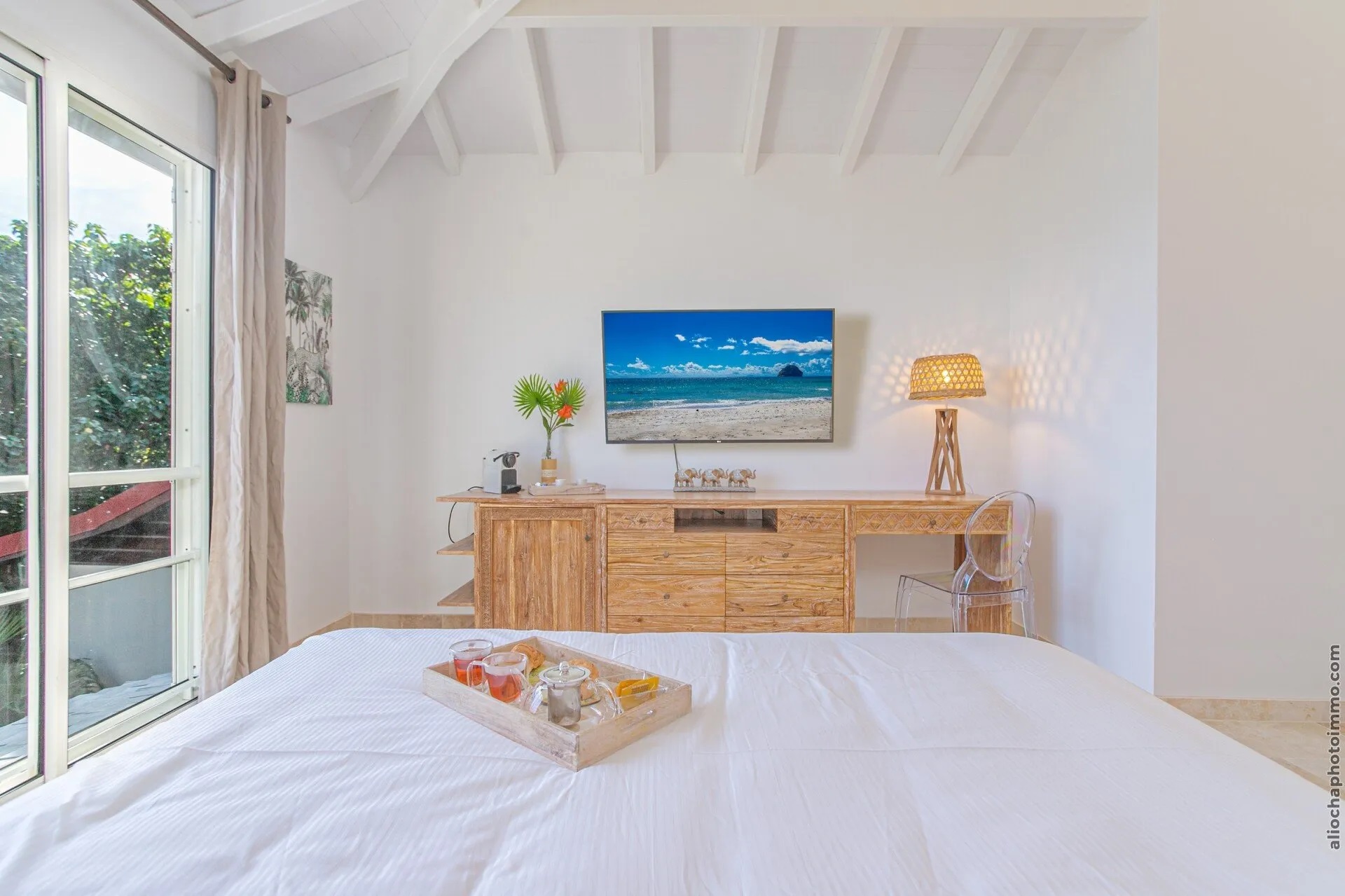 Location Villa luxe -La Sirène du Diamant Martinique | chambre vue sur mer