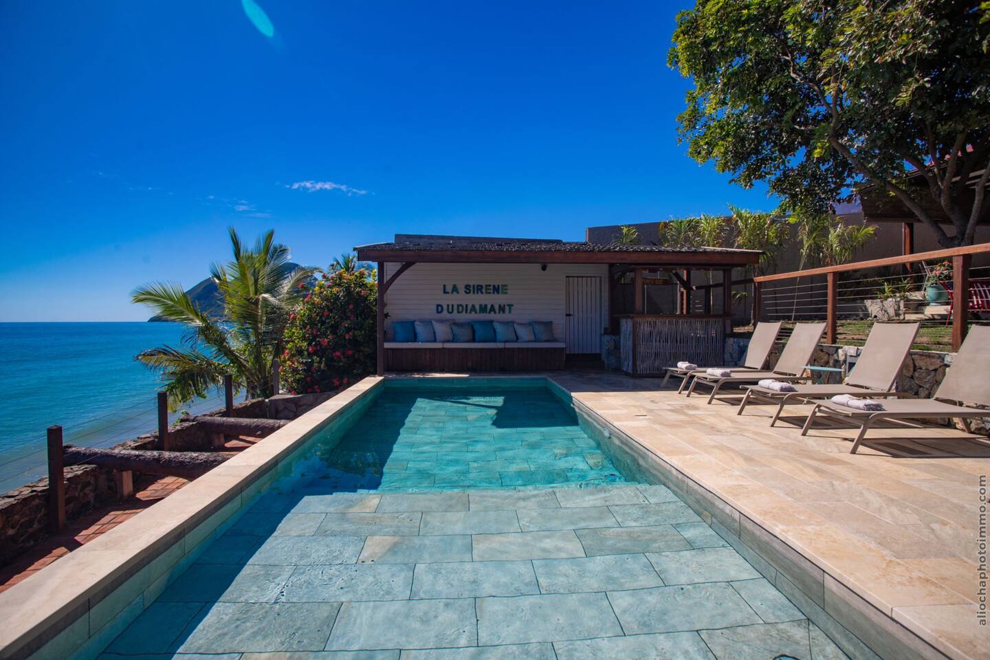 Vue sur la mer des Caraïbes